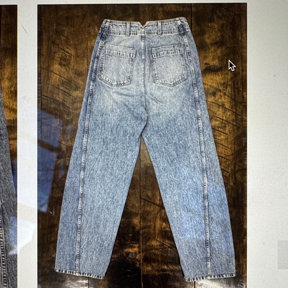 Apiece Apart Light Blue Wide Leg Jeans - Picture 4 of 6